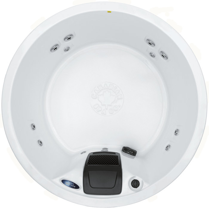 Canadian Spa Co Okanagan 4 Person 10 Jet Acrylic Round Plug And